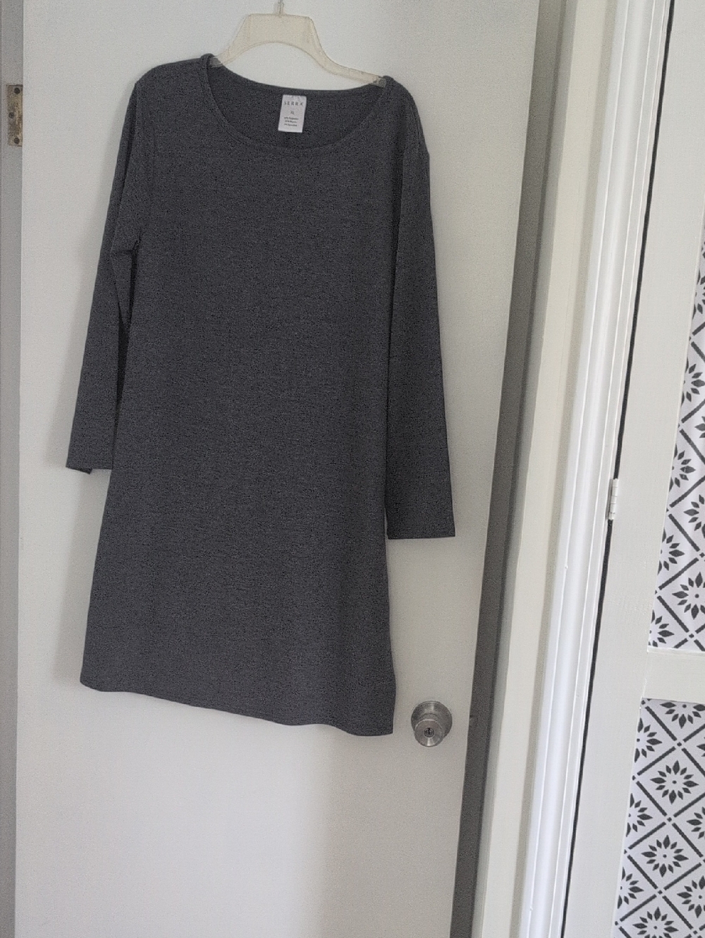 Serra Dark Gray Crewneck Knit Top